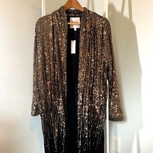 Anthropologie Sequin Duster